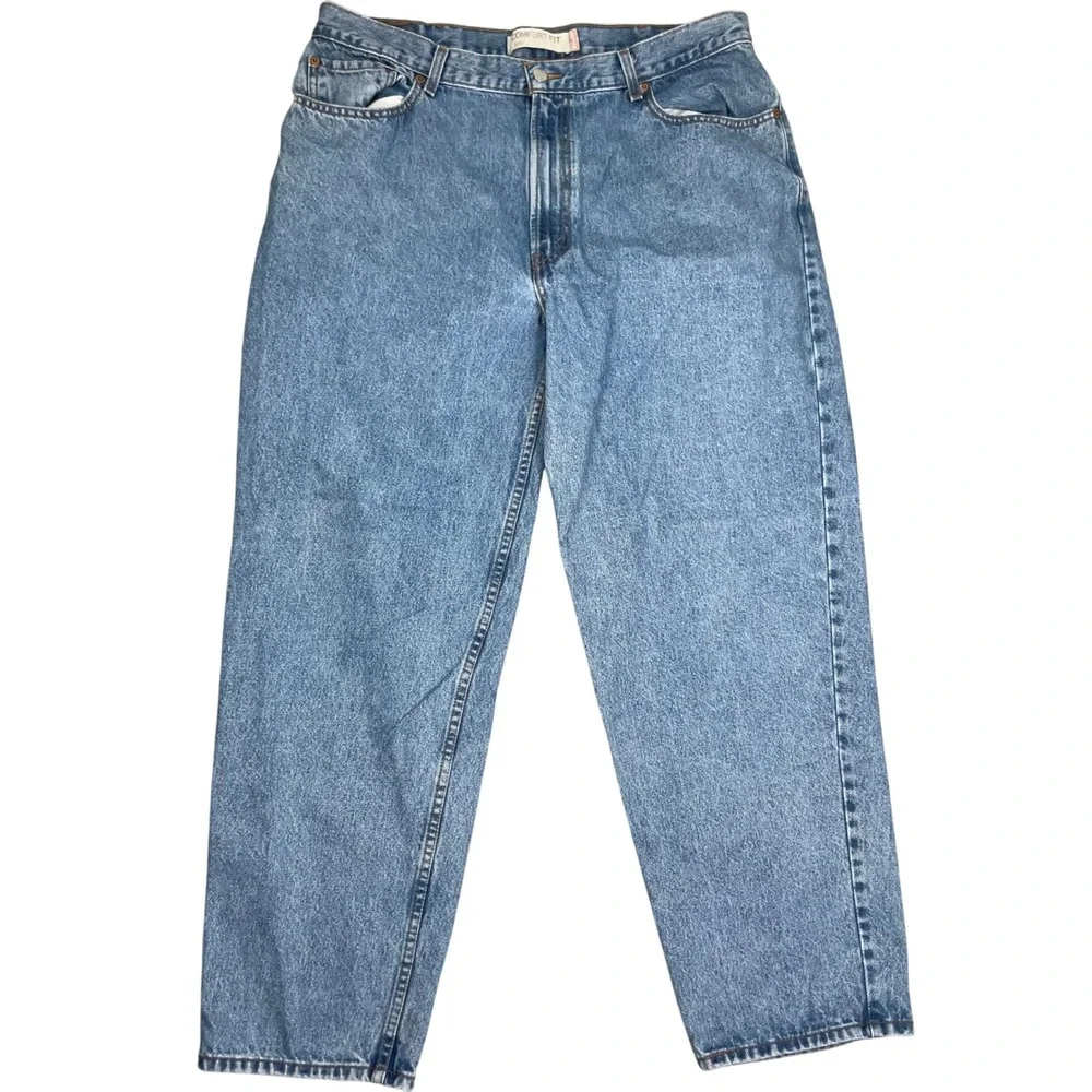Levis 560  Jeans Mens 38W‎ 31L Blue Fade Comfort Fit Baggy Tapered Leg Denim
